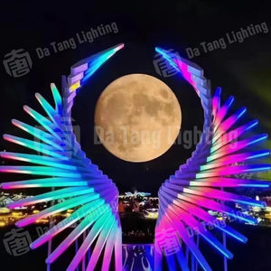 Luz con Motivo de Alas de Ángel de Tamaño Personalizado para Proyectos de Iluminación Comercial Navideña en Exteriores - Product Image 4