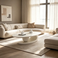 Table basse moderne de luxe en bois, amovible, durable, simple et portable pour salon et chambre