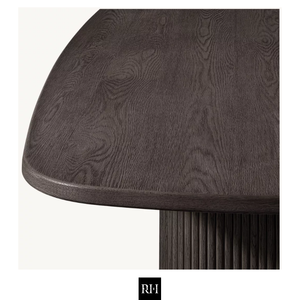MULHOLLAND RECTANGULAR <b>Table</b> RH Style furniture <b>Solid</b> <b>Wood</b> Dining <b>Table</b> - Modern Indoor Furniture for Kitchen & Living Room - Product Image 3