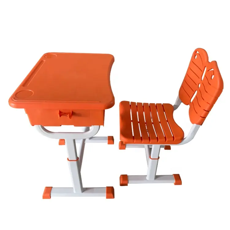 Mesa de escritorio y sillas para estudiantes, Convertible, de fábrica, para aula, Convertible