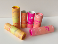 Tube en carton torsadable sans plastique, compatible alimentaire, pour baume à lèvres, rouge à lèvres, déodorant, stick cosmétique naturel et produits éphémères