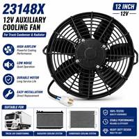 Ventilateur de refroidissement universel 12V de 12 pouces 23148X, ventilateur auxiliaire électrique pour condenseur de camion, pièces automobiles pour camions