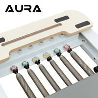 Lit de Pilates en aluminium au design épuré avec chariot fluide pour studios modernes, Pilates en aluminium