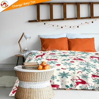 Vente en gros directe d'usine, couverture en polaire de Noël, couverture épaisse et chaude pour l'hiver, pour le lit