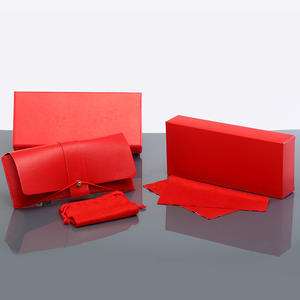 יצרן מפעל, כמות הזמנה מינימלית נמוכה, נרתיק משקפי שמש מעור למחצה קשיח, שקית נייר יוקרתית, לוגו בהתאמה אישית, דגם ST-002 - Product Image 4