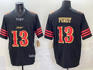 2025 nuevo estilo de alta calidad camisetas de fútbol americano 49ers equipo #80 #13 #23 #54 #85 #97 Jersey cosido bordado - Product Image 2