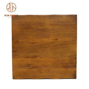 Muebles de madera maciza de roble cuadrada para cafetería, muebles de exterior para restaurante, venta al por <span class=keywords><strong>mayor</strong></span> Industrial personalizada - Product Image 2