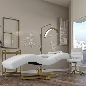 Unique Curved Pink Lash Bed Modern Eyelash Beauty Salon Massage <b>Table</b> Bed for Eyelash Extension Full Set Furniture - Product Image 1