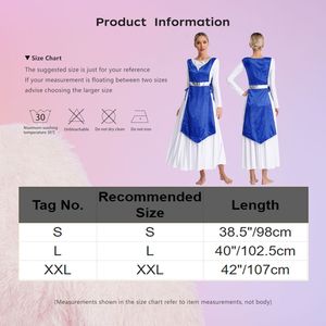 Vestido Metálico para Mujer, Túnica para Coro, Vestido de Danza Litúrgica, para Adoración en la Iglesia, Danza Lírica, Ceremonia - Product Image 6