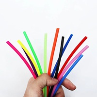 UV-Silikon-Schlauch 3x4mm Weicher Flexibler Hohlschlauch 10 Zoll Fliegenbindeschlauch Fliegenbindematerialien