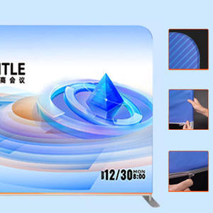 Pubblicità di stampa Logo personalizzata Stretch Pop-up da parete espositore per esposizione commerciale campeggia in tessuto di tensione sfondi - Product Image 2