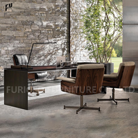 Fauteuil de bureau pivotant de luxe en cuir véritable pour cadres, mobilier commercial chinois de haute qualité, réglable pour PDG et dirigeants