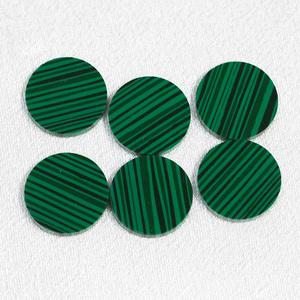 कस्टम मेड दौर डिस्क डबल फ्लैट दौर पत्थर सिंथेटिक मैलाकाइट पत्थर - Product Image 2