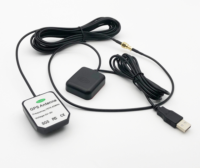 USB GLONASS GPS Receiver GNSS Module External G-Mouse/External GPS Antenna 1575.42 MHz 28 DB Gain YCG-M4568-28 Adhesive/Magnetic