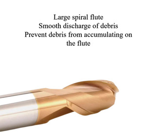 Dao phay đầu cầu HRC58 10x75, dao phay đầu cầu bằng cacbua vonfram, dao phay CNC, dùng cho thép/đúc sắt/thép không gỉ - Product Image 2