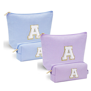 <b>Pink</b> Polyester Makeup Bag Portable Custom Eco-Friendly Travel Cute Cosmetic Pouch Festival <b>Gifts</b> for Women & Teen Girls - Product Image 6