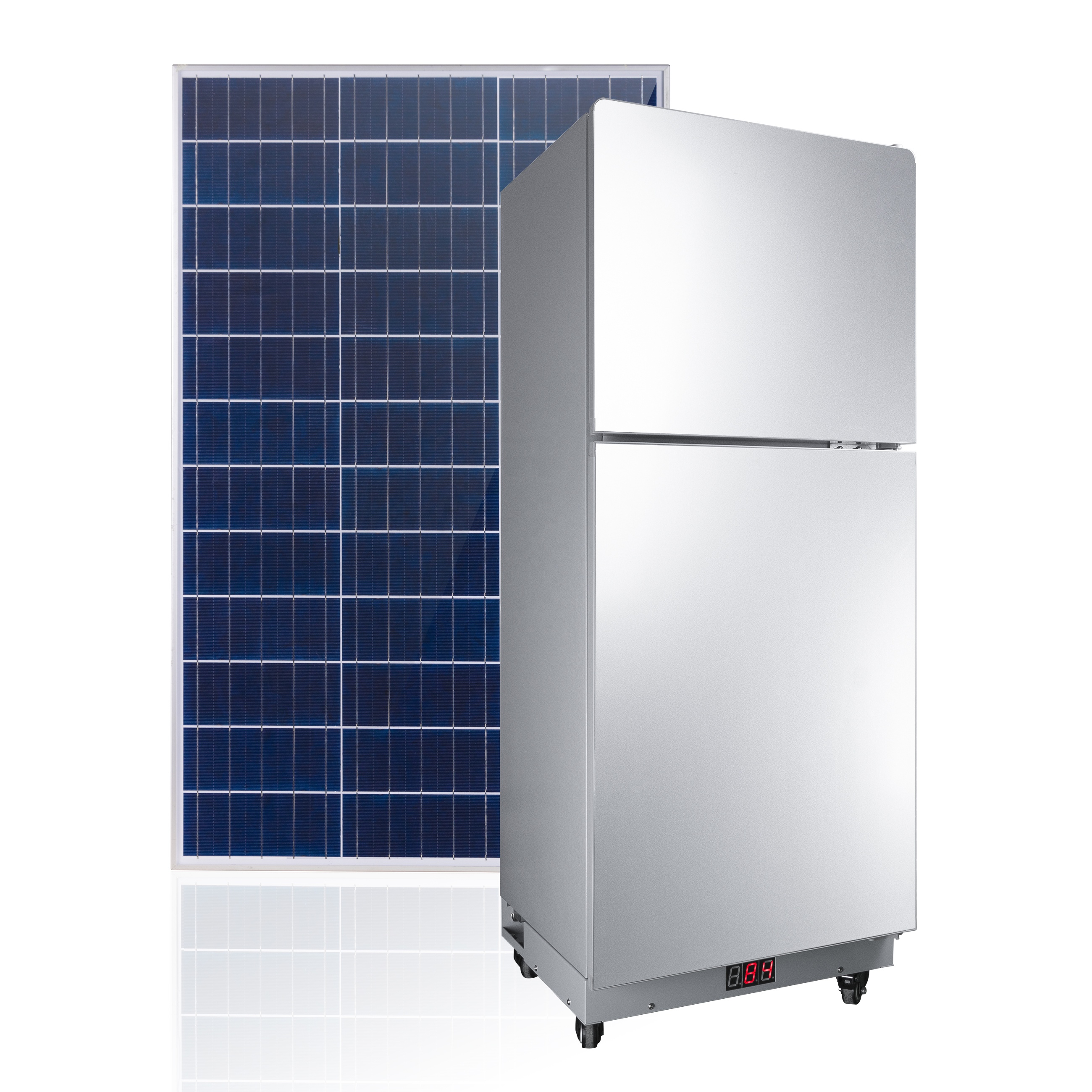 Geladeira solar 24v, geladeira solar, tudo em um com bateria de lítio inembutida dc, congelador de energia solar recarregável, geladeira solar