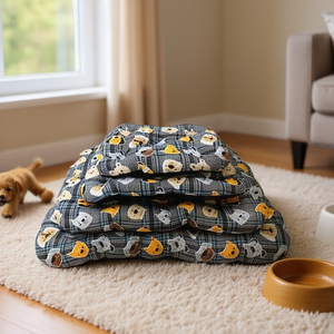 Set Letto per Animali Domestici in Quattro Pezzi Imbottito in Cotone CYM1285 - Product Image 3