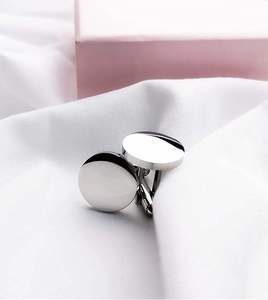 Nhà Máy Bán buôn tùy chỉnh khắc tên logo thời trang vàng Khuy măng sét và trống Tie Pin Clip Set người đàn ông với hộp quà tặng bằng gỗ cho nam giới - Product Image 4