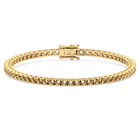 Pulsera de tenis de 7 pulgadas con 4 púas, montura de plata de ley 925, moissanita, chapado en rodio/oro amarillo/oro rosa, hecha a mano, duradera y personalizada