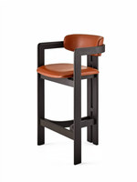 Chaise haute de luxe avec dossier incurvé en velours rouge vin et pieds en métal pour usage domestique, hôtel, villa, chaise de bar