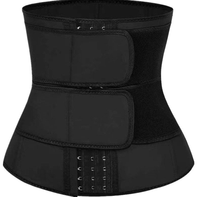 2.0 buttoned double belt black