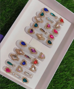 เล็บ<span class=keywords><strong>ปลอม</strong></span>แบบกดสี่เหลี่ยมสั้นสำหรับเล็บ - Product Image 2