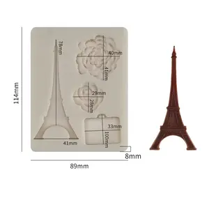 برج Besafe الشوكولاته زهرة كعكة الديكور قالب فندان للكعك كب كيك حلوة تزيين الطين الحرفية