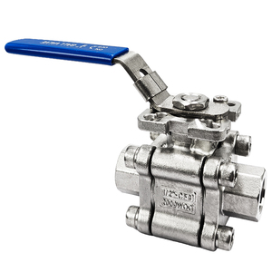 उच्च दबाव 2000 wog मैनुअल स्टॉप संरचना के साथ तीन-टुकड़ा गेंद वाल्व - Product Image 6