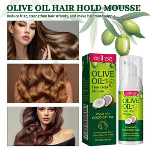 Ensemble de Mousse Hydratante Infusée à l'Huile d'Olive et de Noix de Coco 207ml Tenue Moyenne Brillance pour Cheveux Bouclés - Product Image 2