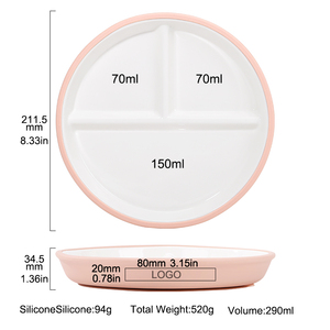 Nouveau produit : Manchons de ventouse puissants pour bols et assiettes, compatibles lave-vaisselle, bols et assiettes en céramique avec manchons en silicone - Product Image 2