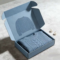 Caja de Envío de Cartón Corrugado de 3 Capas con Cierre Automático y Logotipo Personalizado, Caja de Embalaje para Camisetas
