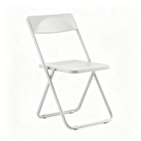 Chaise pliante en métal unique avec design antirouille. Chaise compacte et portable, idéale pour les activités de plein air.
