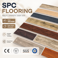Revêtement de sol en vinyle PVC LVP imperméable à l'eau, texture bois, système de pose par clic, carrelage rigide SPC