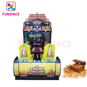 Funspace funciona con monedas 50 pulgadas Lcd pirata tesoro tiro simulador Arcade pistola disparar máquina de juego