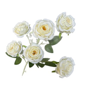 Rosas Artificiales Jinxi, 6 Cabezas, Flor de Seda, Decoración para Bodas y Hogar, Rosa de Montaña Nevada - Product Image 5