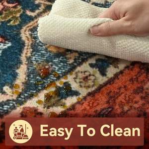 للبيع بالجملة سجادة فارسية قابلة للغسل عالية الجودة بطباعة ثلاثية الأبعاد قابلة للتخصيص لغرفة المعيشة وغرفة النوم والمدخل - Product Image 3