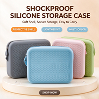 Sac de rangement en silicone, trousse de maquillage, sac à main portable pour femmes, sac de voyage multifonctionnel en silicone étanche