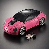 2026 2.4g 1600dpi Mouse Usb Nirkabel Lampu Led Bentuk Mobil Mouse Optik