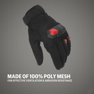 Guantes de Motocicleta de Cuero de Primera Calidad, Material Duradero, Personalizados, Color Personalizado, Dedos Completos - Product Image 4