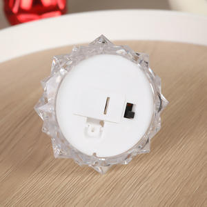 Vela Led Formas de árbol de Navidad Adornos de vidrio de mesa Árbol de Navidad Luces Led Vidrio Árboles de Navidad Adornos de vidrio - Product Image 5