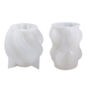 INS Irregular Geometric Wave Art <b>Large</b> Scented <b>Candles</b> Decorative Flowers Wreaths Plants Modern Eco-Friendly Disposable - Product Image 6
