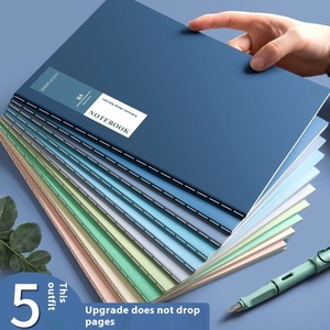 B5 <strong>Notebook</strong> Thickened Student Journal Book Simple Horizontal Line Printed A5 Size Leather Cover Wholesale Exercise Book Car Line - Product Image 2