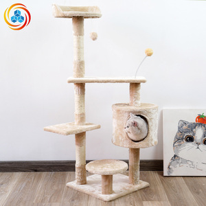 Furniture Grade Plush <b>Cat</b> <b>Tree</b>, Multi-Level <b>Cat</b> Tower with <b>Cat</b> Cave & <b>Scratching</b> <b>Posts</b> for Indoor <b>Cats</b> - Product Image 3