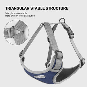 Harnais pour chien Pioneer T-Style Sport Fashion, respirant, rembourré, avec bordure réfléchissante, réglable, facile à mettre, pour des promenades quotidiennes sécurisées - Product Image 3