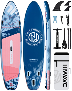 เซิร์ฟบอร์ดเป่าลม Azure Blue ขนาด 11'6''x35''x6'' พร้อมอุปกรณ์เสริมครบชุด รุ่น HW13/1 สำหรับแข่งขันและยืนพาย - Product Image 1