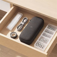 Tournevis électrique sans fil Mijia à poignée droite, 18 embouts de tournevis, couple maximal de 4 N.m, batterie rechargeable de 2000 mAh, boîte de rangement EVA