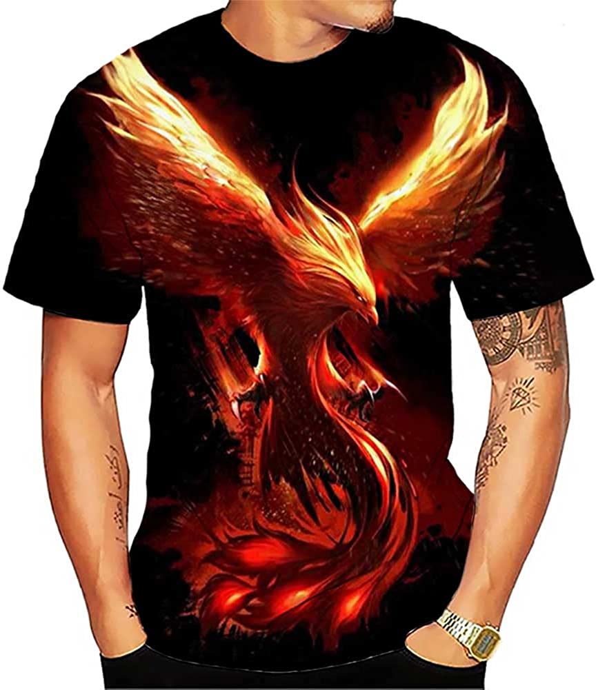 3d Phoenix Printed T Shirt
