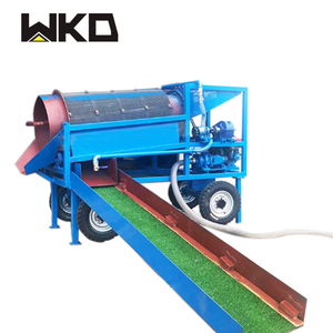 Taşınabilir mobil altın Trommel altın yıkama tesisi kum altın yıkama işleme tesisi konik ekran sallayarak tablo - Product Image 2
