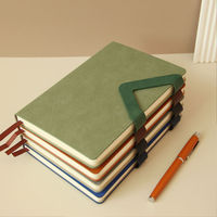 Carnet A5 personnalisé en gros, couverture rigide en cuir PU, journal de haute qualité, fournisseur de carnets promotionnels pour le bureau